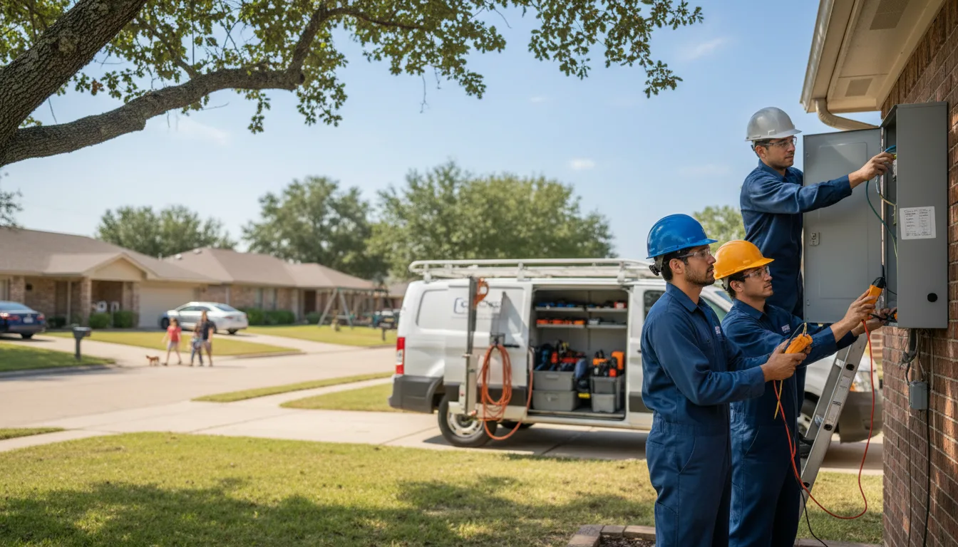 Certified electrician providing emergency electrical services in Lena, IL